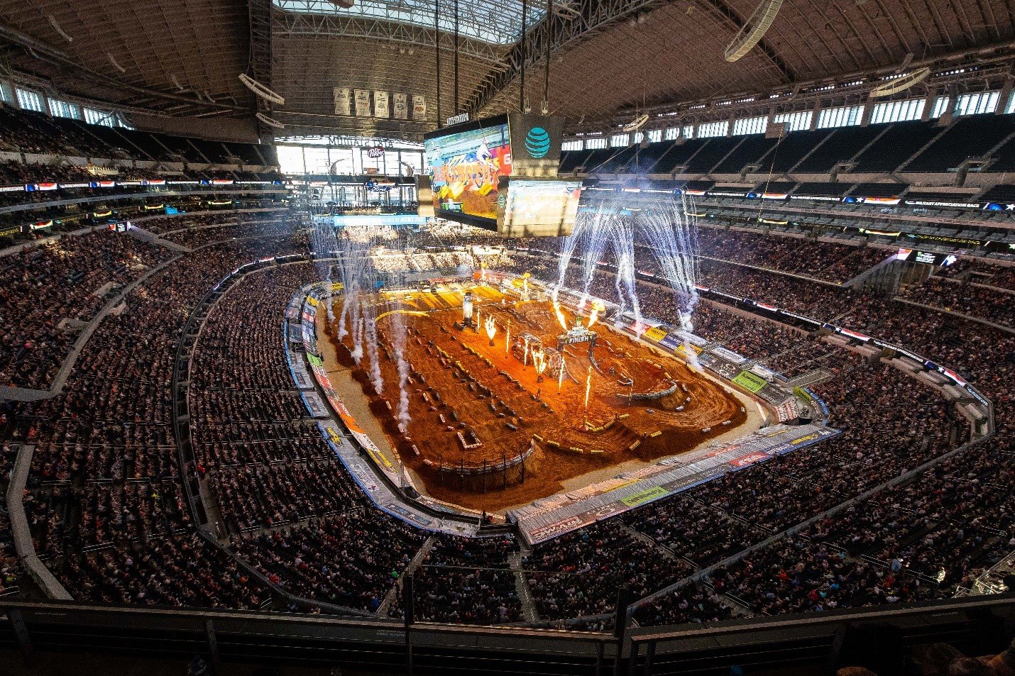   67,319 fans attended Round 7 at AT&T Stadium in Arlington, Texas, setting a record for the market. Photo Credit: Feld Motor Sports, Inc.